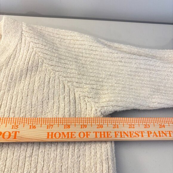 Mon Repos Men's‎ hand made 100% alpaca wool beige cardigan sz Small Peru warm - Picture 9 of 11